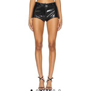 Lamarque Black High Waist Shorts